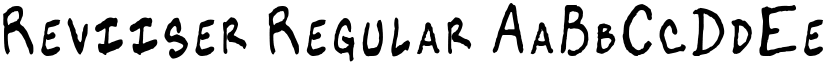 Reviiser Regular font