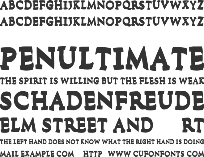 Flood In London font preview