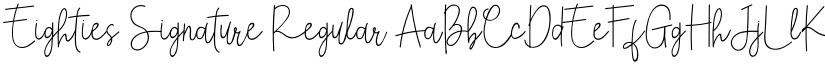 Eighties Signature Regular font