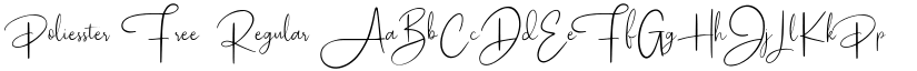Poliesster Free Regular font
