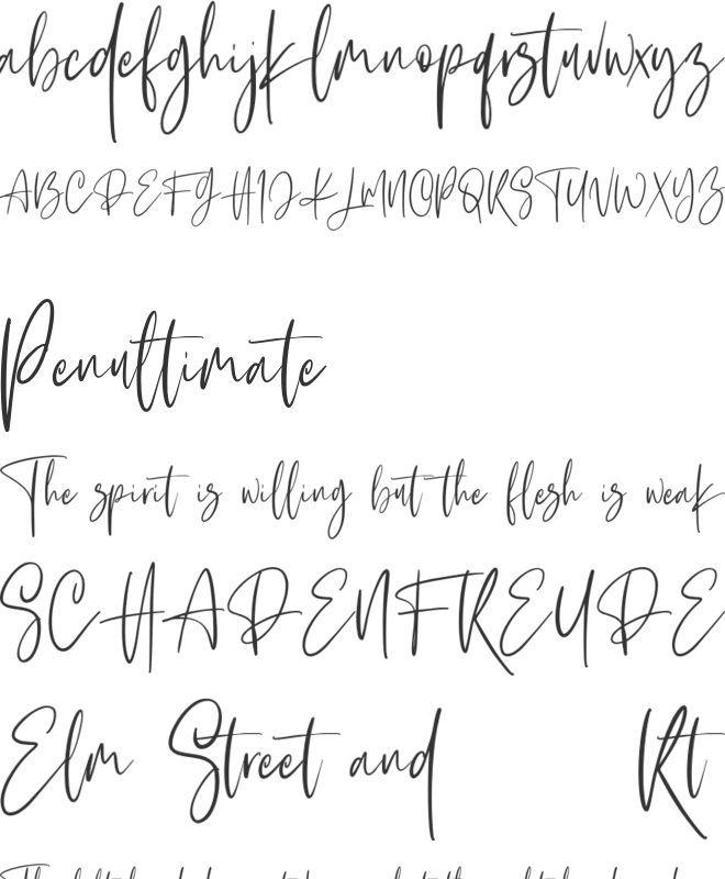 Hardtrack Free font preview