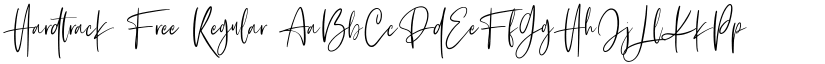 Hardtrack Free Regular font