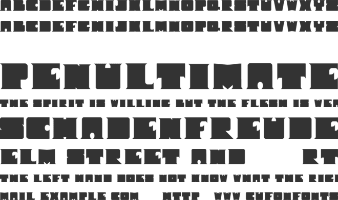 I Shot The Serif font preview