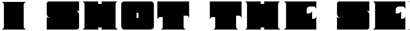 I Shot The Serif font