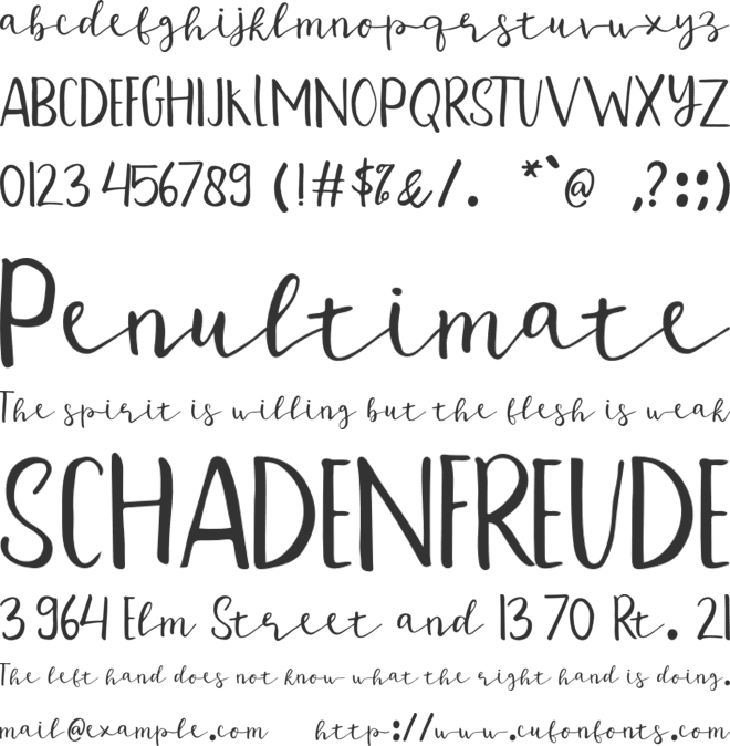 Farassya font preview