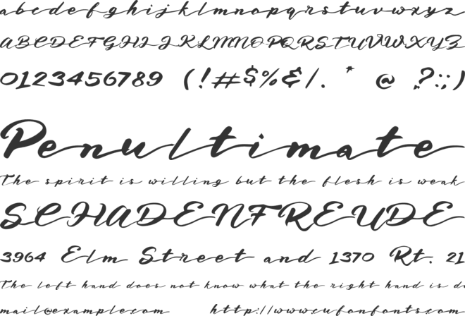 Lord Of The King font preview