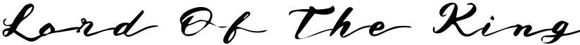 Lord Of The King Regular font