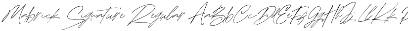 Mabrick Signature font download