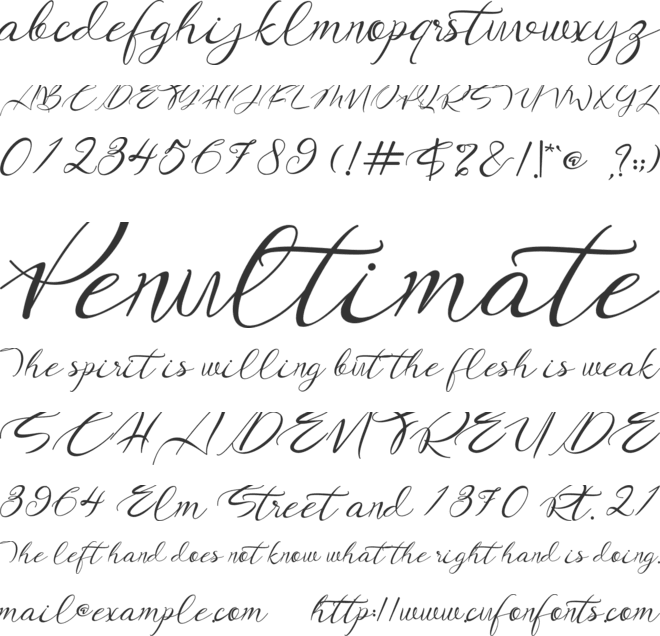 Harleyquin font preview