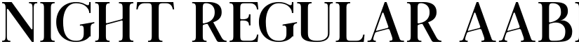 Night Regular font