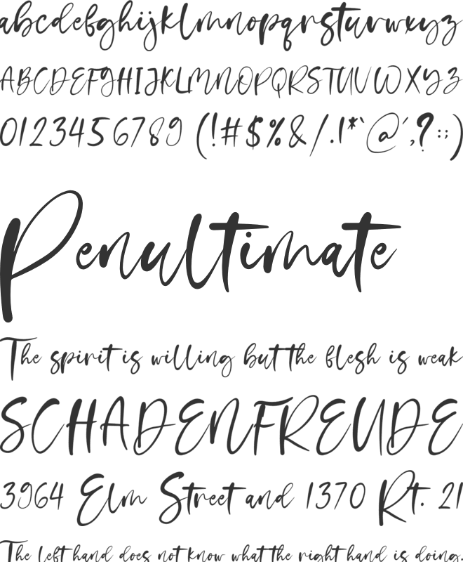 Creamy Corn font preview