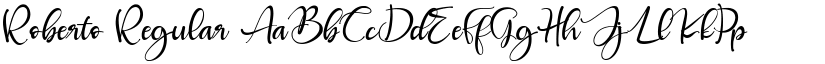 Roberto Regular font