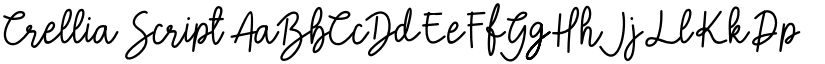Crellia Script font