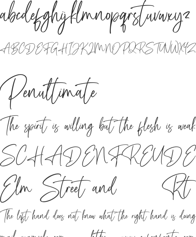 Dioksiany font preview