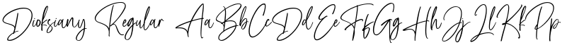 Dioksiany Regular font