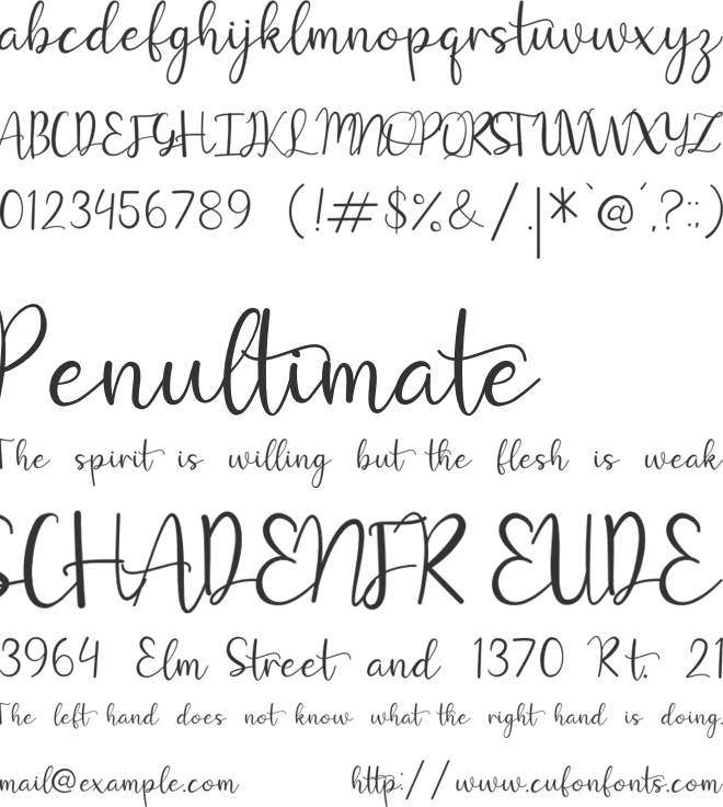 Juttely font preview