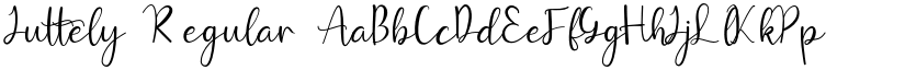 Juttely Regular font