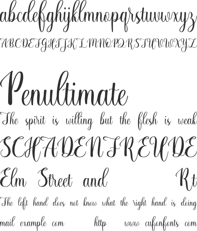 Harsley font preview