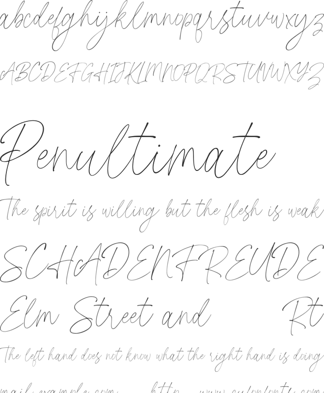 Rosiecated font preview