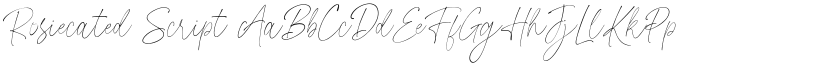 Rosiecated font download