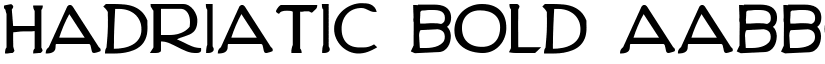 Hadriatic Bold font