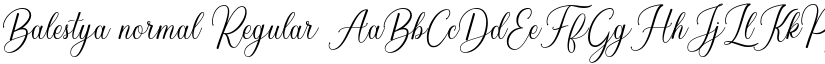 Balestya normal font download