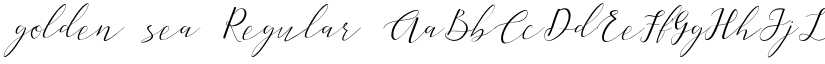 golden sea Regular font