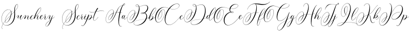 Sunchery Script font