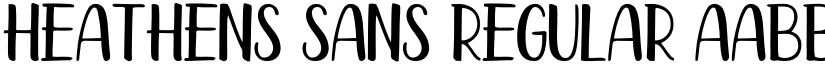Heathens Sans Regular font