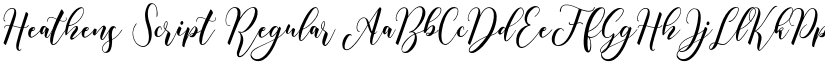 Heathens Script Regular font