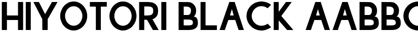 Hiyotori Black font