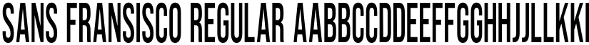 Sans Fransisco Regular font