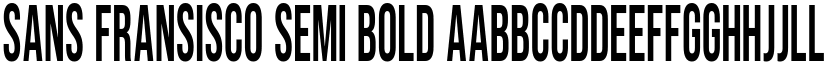 Sans Fransisco Semi Bold font