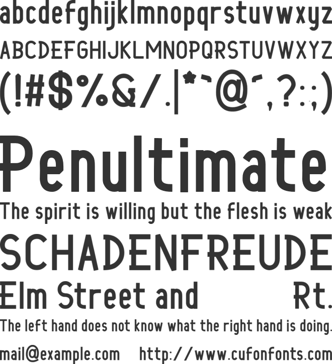 Boomerang font preview