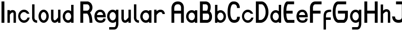 Incloud Regular font