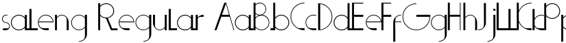 saleng Regular font