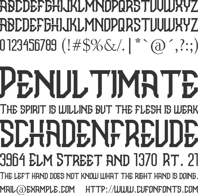 Brahmana font preview