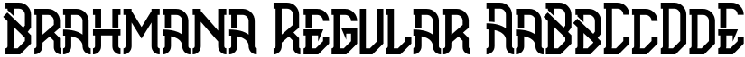 Brahmana Regular font