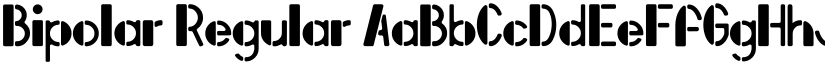 Bipolar Regular font