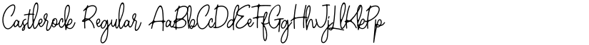 Castlerock Regular font