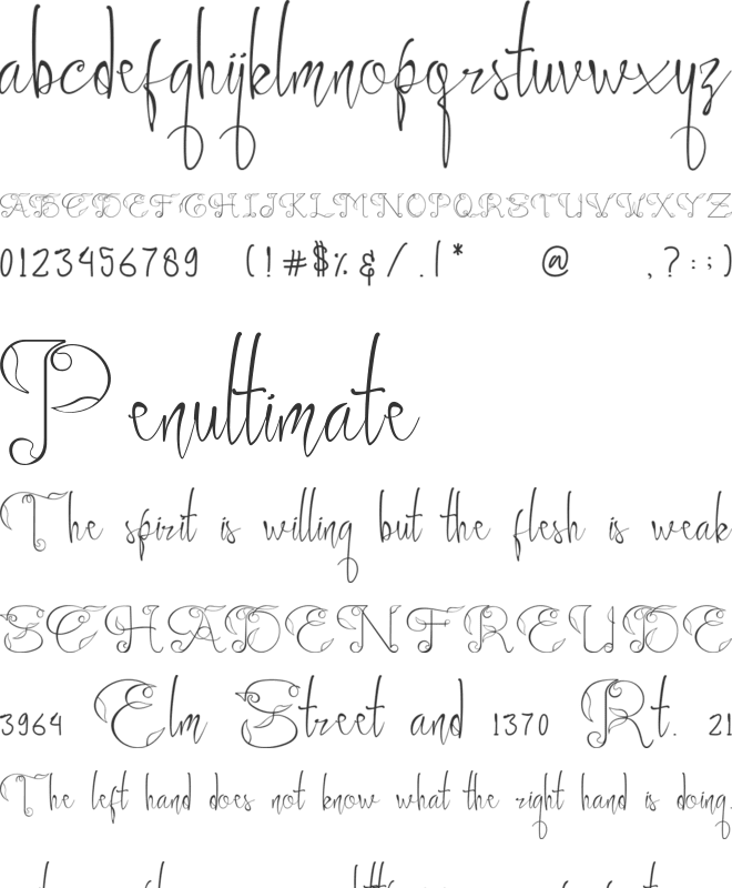 Ayuningtyas font preview