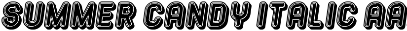 Summer Candy Italic font