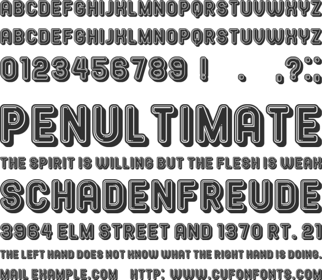 Summer Candy font preview