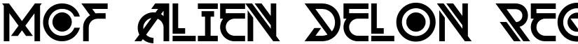 MCF Alien Delon Regular font