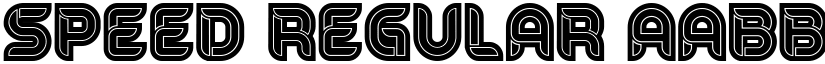 Speed Regular font