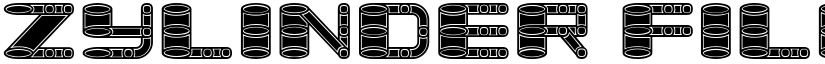 Zylinder Filled Regular font
