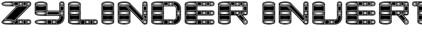 Zylinder Inverted Rustique Regular font