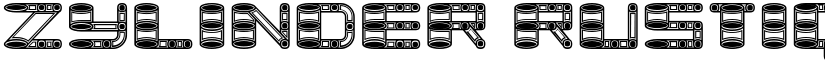Zylinder Rustique Regular font