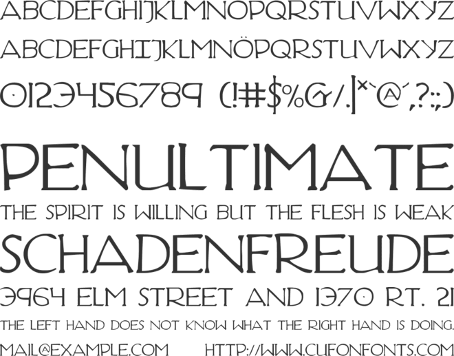 Hadriatic font preview