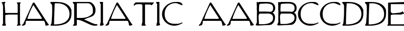 Hadriatic font